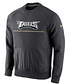 Men's Philadelphia Eagles Nike Championship Drive Gold Collection Hybrid Fleece Performance Sweatshirt Charcoal FengYun,baseball caps,new era cap wholesale,wholesale hats